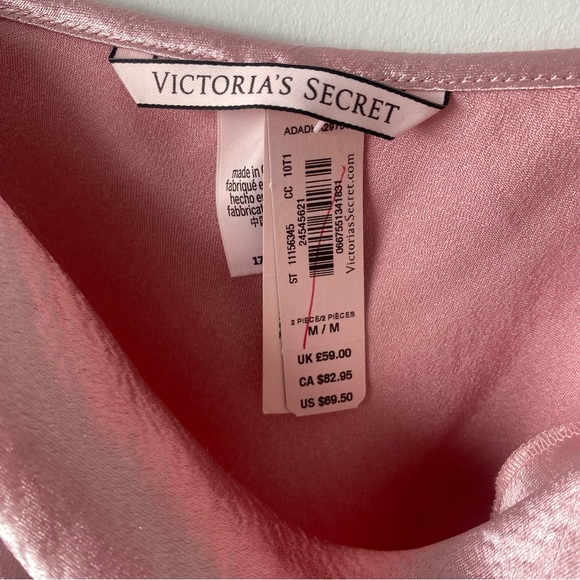 NWT Victoria’s Secret Silk/Satin Pink Camisole Top - Picture 3 of 5